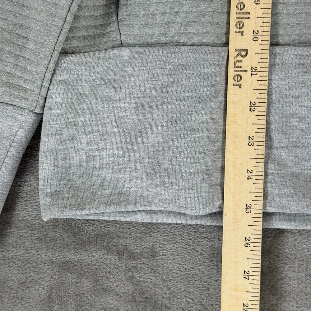Nike Womens Dri-FIT‎ Ribbed Pullover Training Hoodie Grey 860136-063 Size L
